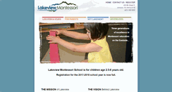 Desktop Screenshot of lakeviewmontessorischool.com